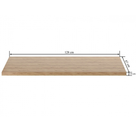 Deska dub zlatý craft ST/L B-FXJG Deska 67x128