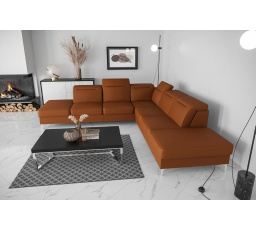 Rohová sedací souprava OSLO MAX 295x295 přírodní kůže - levá, přírodní kůže - volitelná barva