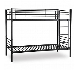 Patrová postel RODEZ 90x200 pro děti černá