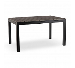 Zahradní stůl ARGOS 140-180 cm Tmavě šedý Dub/Černý