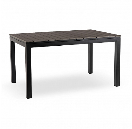 Zahradní stůl ARGOS 140-180 cm Tmavě šedý Dub/Černý