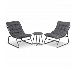 Sada Zahradního Nábytku NIKEA Šedá