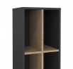 Regál SIGAL 587, Šedá/Jackson hickory