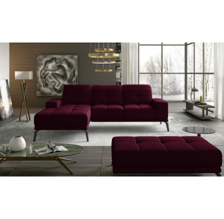 Rohová souprava Torrense + Taburet Mat Velvet 68 140x215 Levá