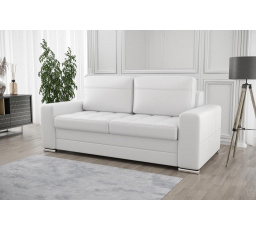 Sofa VERONA IV 205 cm přírodní kůže - bílá kůže