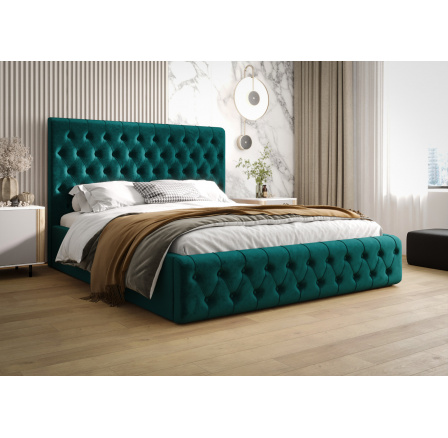 Postel VALENTINO s úložným prostorem - 160x200, Dřevěná Postel VALENTINO s úložným prostorem - 160x200, Dřevěná