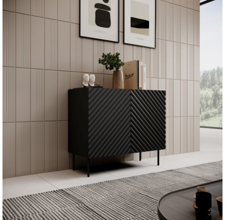 Komoda ONDA 2D, černá/artisan