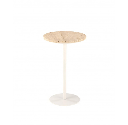 Konferenční stůl TRAVERSO, Travertin/Bílá