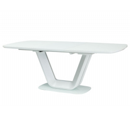 Jídelní stůl ARMANI, bílý mat - 140(200)x90