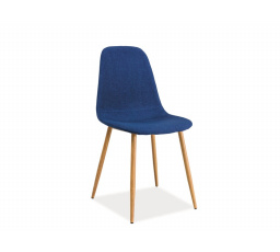Jídelní židle FOX, dub/modrá 47