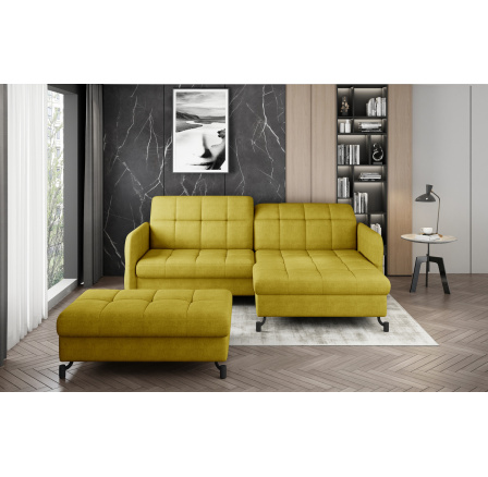 Narożnik Lorelle + Taburet Omega 68 110x200 Pravý 1