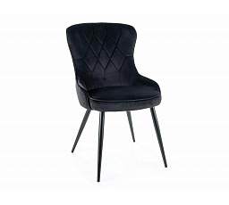 Jídelní židle LOTUS VELVET, černý Bluvel 19/černý mat