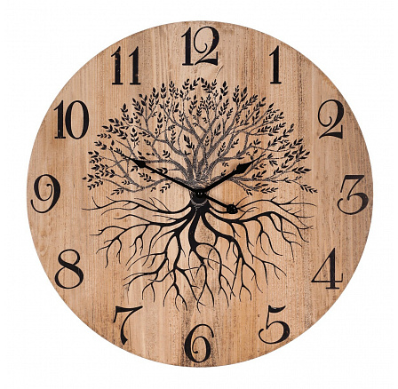 Hodiny nástěnné - pr. 58 cm, MDF, strom života Hodiny nástěnné - pr. 58 cm, MDF, strom života