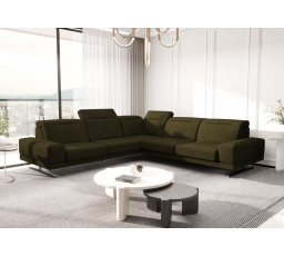 Rohová sedací souprava FIORE MAX 265x265 cm - olivová