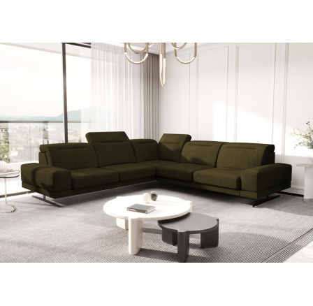 Rohová sedací souprava FIORE MAX 265x265 cm - olivová