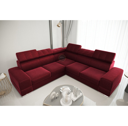 Rohová sedací souprava ROYAL MAX 286×286 - vínová , levá Rohová sedací souprava ROYAL MAX 286×286 - vínová , levá