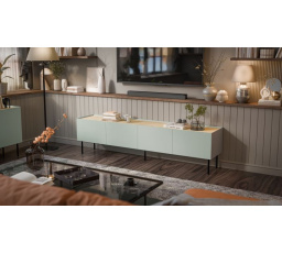 FELLINI skříňka RTV 200 olivová/olivová (1 ks.=2 str. )