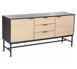 Komoda MAGO K1, Černý mat / dub