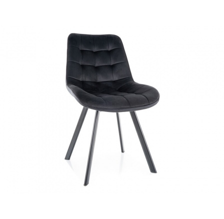 Jídelní otočná židle MONTI VELVET, Černý Bluvel 19/Černá