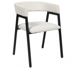 Židle Scott bílá/černá manšestr