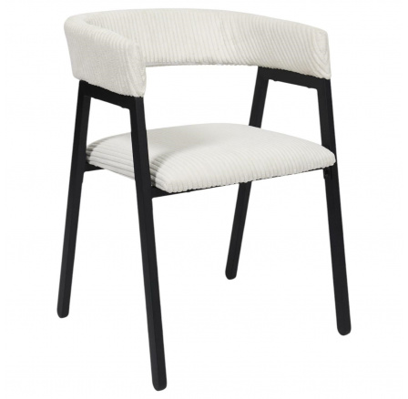 Židle Scott bílá/černá manšestr