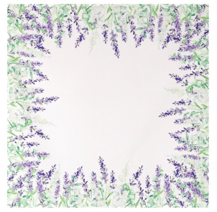Ubrus s motivem levandule, 80x80 cm,100 % polyester.