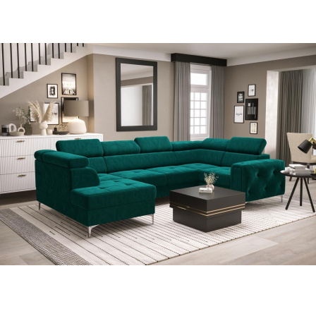 Rohová sedací souprava ORION MAX II s funkcí spaní 165x350x185 cm - tyrkysová, pravá Rohová sedací souprava ORION MAX II s funkcí spaní 165x350x185 cm - tyrkysová, pravá