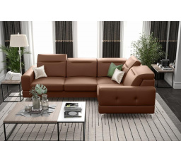 Rohová sedací souprava MALIBU přírodní kůže 250X180 cm - pravá, přírodní kůže - volitelná barva