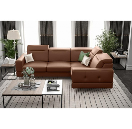 Rohová sedací souprava MALIBU přírodní kůže 250X180 cm - pravá, přírodní kůže - volitelná barva Rohová sedací souprava MALIBU přírodní kůže 250X180 cm - pravá, přírodní kůže - volitelná barva