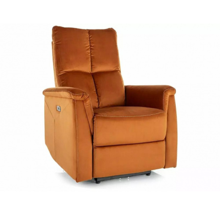 Rozkládací křeslo NEPTUN VELVET, Skořicová Bluvel 4215 