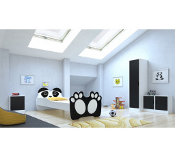 Postel s matrací BEAR BLACK 140x70 Černá