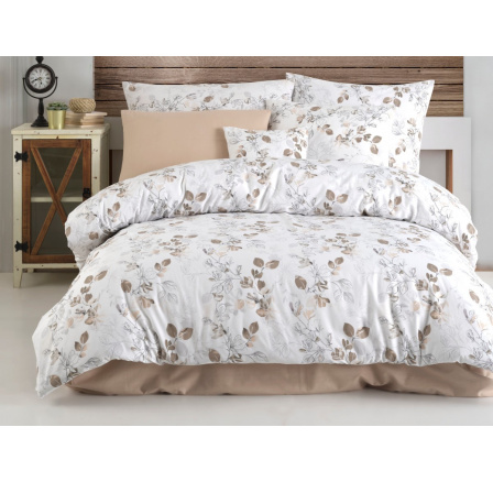 Prodloužené flanelové povlečení 140x220, 70x90 Adalia natur