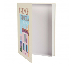 Krabička kniha French bílá