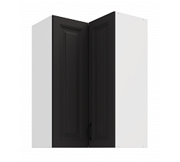 Horní rohová skříňka STELLO - 60x60 GN-90 2F (90°), Bílá/Grafit