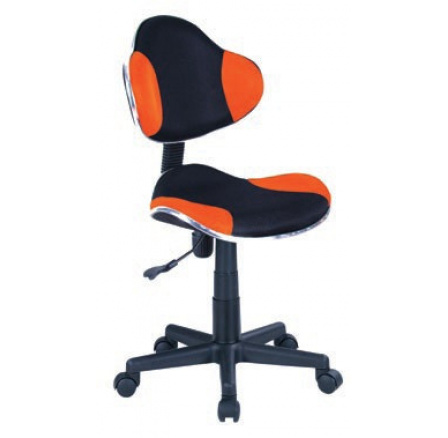Dětská židle Q-G2 černá/oranžová