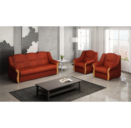 Sedací souprava Alice 3F+1+1 cihlová