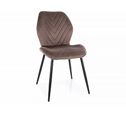 Jídelní židle MIKE VELVET, Cappuccino Bluvel 38/Černá