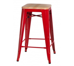 Hoker Paris Wood 65cm červený borovice přírodní