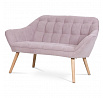 Dvoumístná pohovka, růžová, látka, AK-322 PINK2