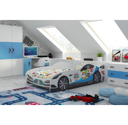 Dětská postel CARS - Paw patrol