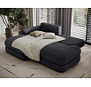 Ripeli Corner Sofa Bed with Storage, Black Velvet, Left-Hand Facing Modullo 10 180x128 Left 1