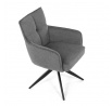 Jídelní židle, šedá, látka, DCH-P3170 GREY2
