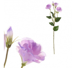 Eustoma - umělá řezaná květina, fialová