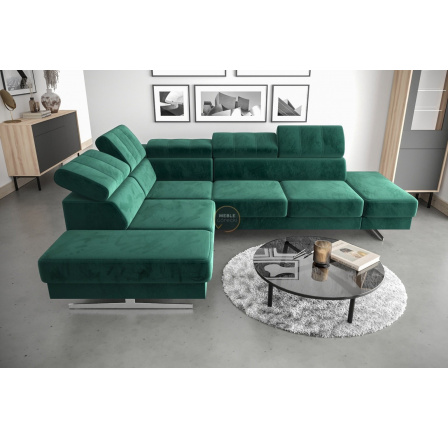 Rohová sedací souprava EMPORIO 225X300 - volitelný odstín , levá