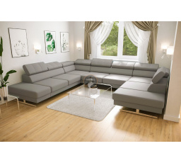 Rohová sedací souprava EMPORIO MAX I 300x350x220 přírodní kůže - levá, přírodní kůže - volitelná barva