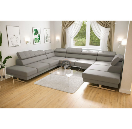 Rohová sedací souprava EMPORIO MAX I 300x350x220 přírodní kůže - levá, přírodní kůže - volitelná barva