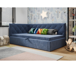 Postel ELZA - modrá - T73, Levá strana