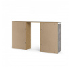Čelo postele SIMPLICITY 135, Beton/Bílý lesk 