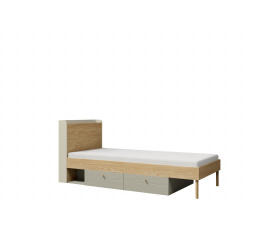 Postel Yuva R13 béžová/dub/eukalyptus