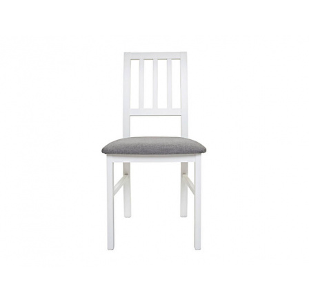 Jídelní židle ASTI 2, bílá alpská TX098/Inari 91 grey